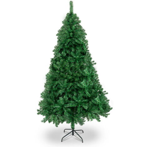 Sapin de Noël artificiel 5 FT vert, arbre de Noël non lumineux 350 branches, pied métal stable