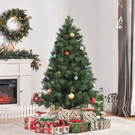 Sapin de Noël artificiel Ø90 x 180 cm, aiguilles réalistes, vert