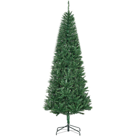Sapin de Noël artificiel Ø 91 x 210H cm 865 branches épines imitation Nordmann grand réalisme vert