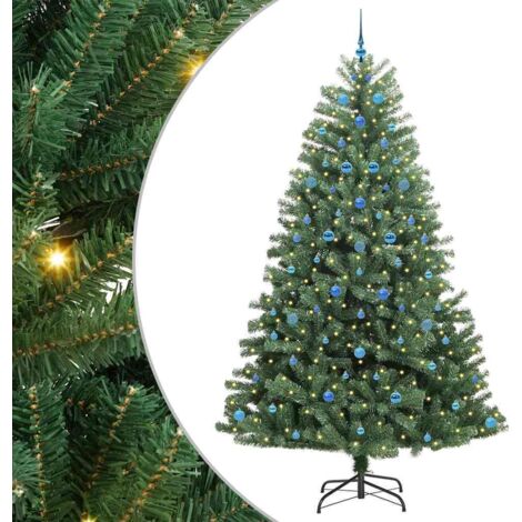 Sapin de Noël Artificiel à Branches Articulées Vert 240 cm vidaXL