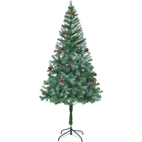 Sapin de Noël artificiel  Arbre de Noël avec pommes de pin 180 cm 87561