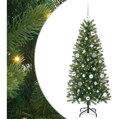 Cactus De Noël Artificiel Avec LED Vert 150 Cm - Avec Support - Décoration Intérieure VidaXL