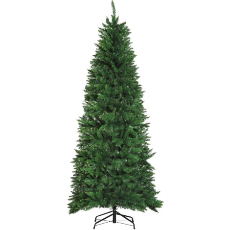 Sapin de Noël artificiel avec support 210 cm 865 branches vertes