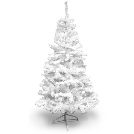 Sapin de Noël artificiel blanc Deluxe 210 cm