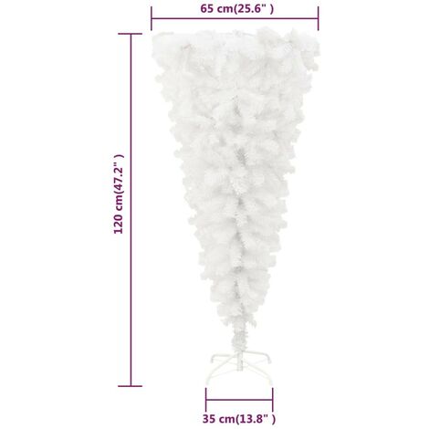 Sapin de Noël Artificiel Blanc Inversé 120 cm : Une Décoration originale pour Noël