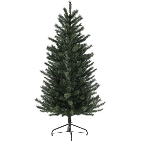 Sapin de Noël artificiel de 180 cm avec structure en acier pliable, 467 branches, décorations de Noël, vert