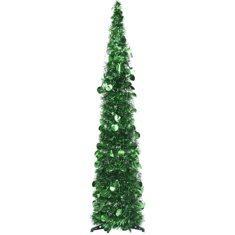 Vidaxl - Sapin de Noël artificiel escamotable Vert 120 cm pet Vert