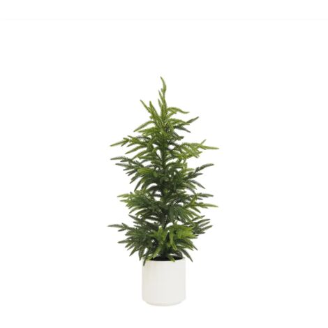 Sapin de Noël artificiel pot blanc 80cm
