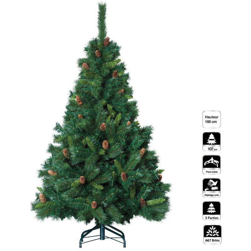 Sapin De Noël Vert - feeric lights & christmas Sapin Royal Majestic - 180 cm