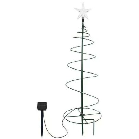 Sapin de Noël artificiel solaire, décoration extérieure, éclairage de jardin, guirlande lumineuse, ornement de sapin de Noël illuminé par LED, 60 cm de haut (couleur)