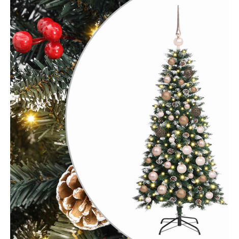 Sapin de Noël artificiel Vert 120 cm PVC, plastique et acier vidaXL
