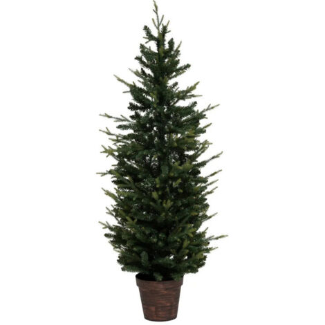 Sapin de Noël artificiel Vert 2 tons dans un pot cuivré H 150 cm - Feeric Christmas