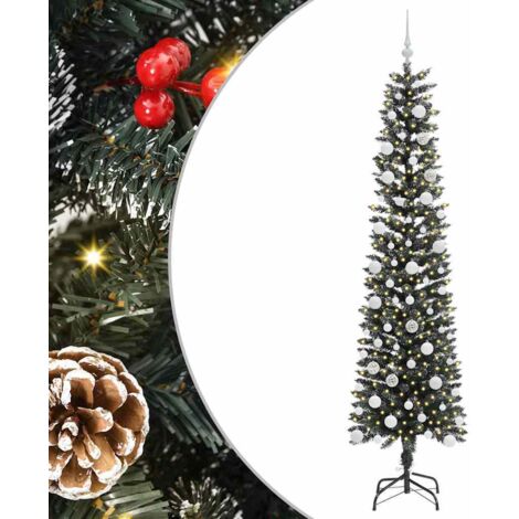Sapin de Noël artificiel Vert 210 cm PVC, plastique et acier vidaXL