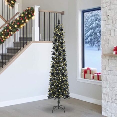 Sapin de Noël artificiel Vert 240 cm PVC, plastique et acier vidaXL