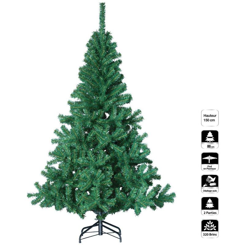 Fééric Lights And Christmas - Sapin Élégant Vert 150 cm - Feeric lights & christmas - Vert
