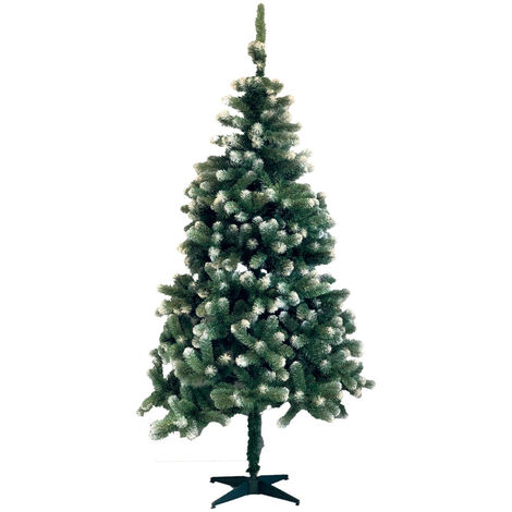 Sapin de noel artificiel vert pointes blanches - 2.10m - Christmas Day - 4179