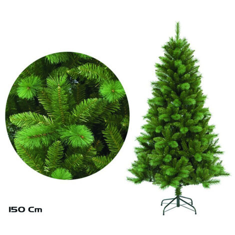 Sapin de Noël bicolore avec aiguilles de pin, 473 pointes, 150 cm - talla
