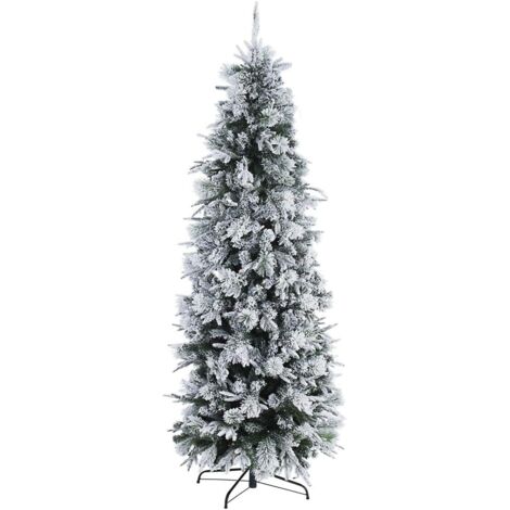 Sapin de Noël de Dresde enneigé 210 cm