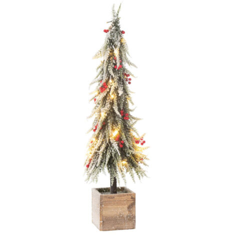 Sapin de Noël Déco à LED "Bruno" 75cm Vert