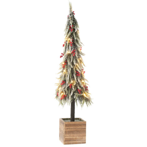 Sapin de Noël Déco à LED "Bruno" 95cm Vert