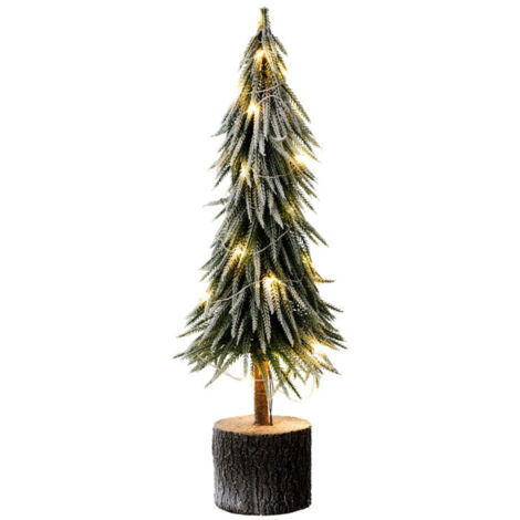 Sapin de Noël Déco à LED "Luther" 60cm Vert