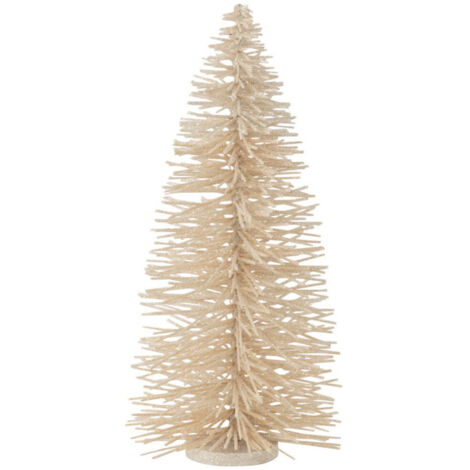 Sapin de Noël Déco à Paillettes "Otis" 48cm Blanc