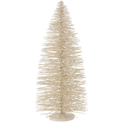 Sapin de Noël Déco à Paillettes "Otis" 70cm Blanc