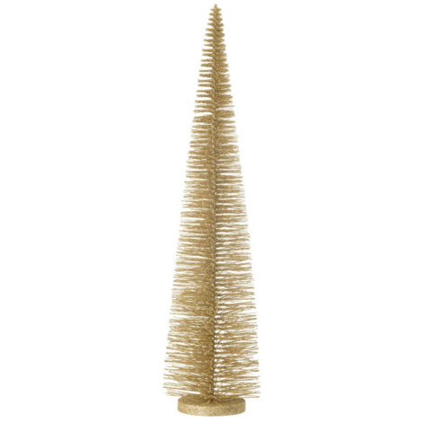 Sapin de Noël Déco Pailleté "Josh" 61cm Doré Clair