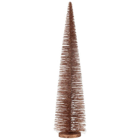 Sapin de Noël Déco Pailleté "Josh" 61cm Marron