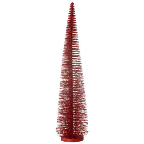 Sapin de Noël Déco Pailleté "Josh" 61cm Rouge