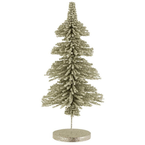Sapin de Noël Déco "Paillettes" 56cm Vert Clair