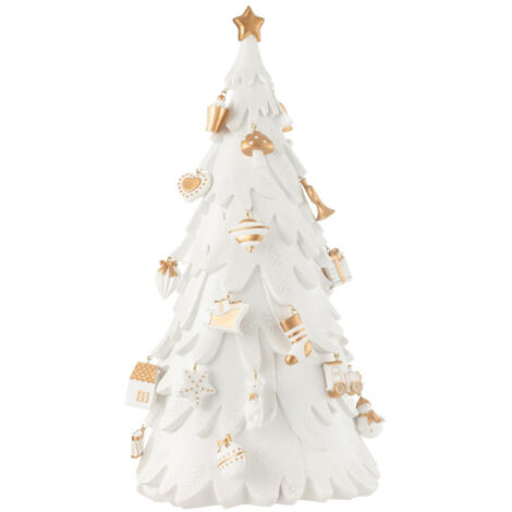 Sapin de Noël Déco "Zane" 63cm Blanc