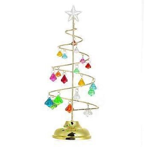 Sapin de Noël décoratif en métal avec guirlande lumineuse LED et boule étoilée, décoration de table de Noël avec guirlande lumineuse LED, décoration de Noël pour la maison et la chambre.