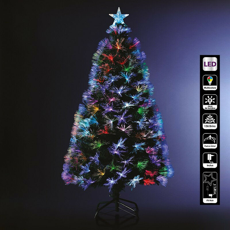 Fééric Lights And Christmas - Sapin de Noël 120 cm vert lumineux Bucarest - Vert - Vert