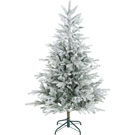 Sapin de Noël enneigé de 150 cm avec 828 branches : conception de la section de base pliable facile à assembler
