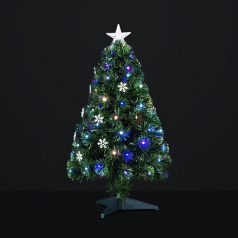 AUTRES Sapin lumineux fibre optique Vilnius 118 LED H.120cm - Feeric lights & christmas