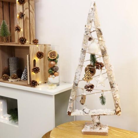 Sapin de Noël lumineux stylisé Natural dim 8.5x30x67 cm