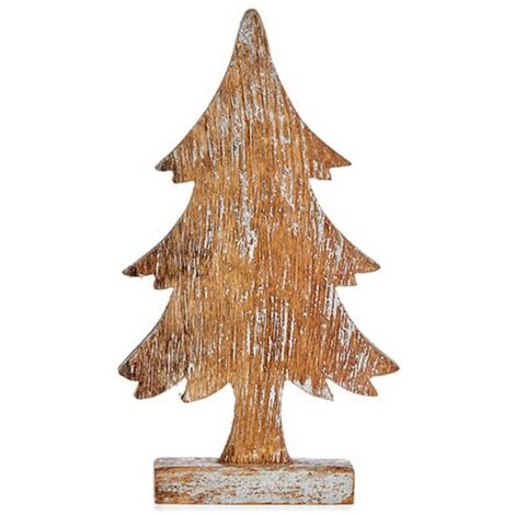 Sapin de Noël Marron 5 x 31 x 15 cm Argenté Bois