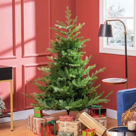 Sapin de Noël , sapin artificiel, aspect réaliste, montage rapide, plastique, vert, 100 x 100 x 150 cm