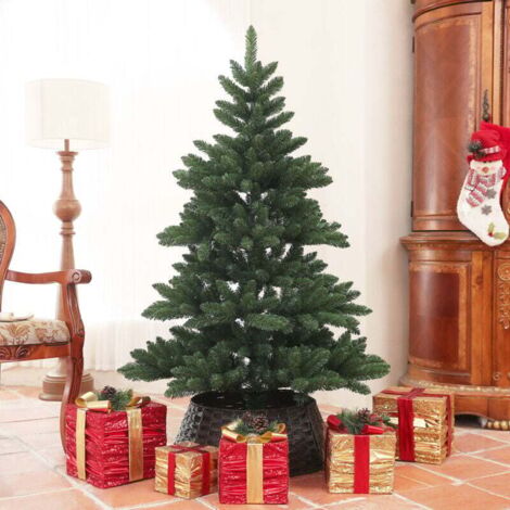 Sapin de Noël, sapin de Nordmann, réaliste, large et touffu, 150 x Ø 100 cm, vert