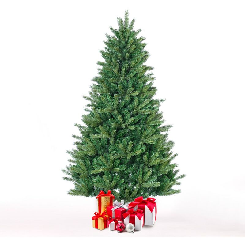 Ecoxmas - Sapin de Noël 180 cm vert artificiel effet réaliste Wengen