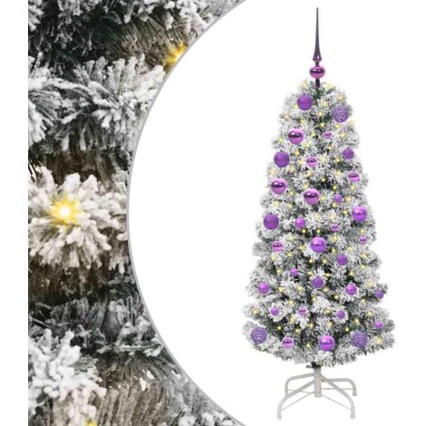 Sapin de Noël，Arbre de Noël Artificiel à Branches Articulées 120 cm CFW10666
