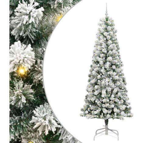Sapin de Noël，Arbre de Noël Artificiel à Branches Articulées 240 cm CFW13462