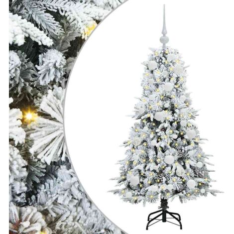 Sapin de Noël，Arbre de Noël Artificiel à Branches Articulées Vert 120 cm CFW90871