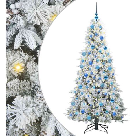 Sapin de Noël，Arbre de Noël Artificiel à Branches Articulées Vert 180 cm CFW42687