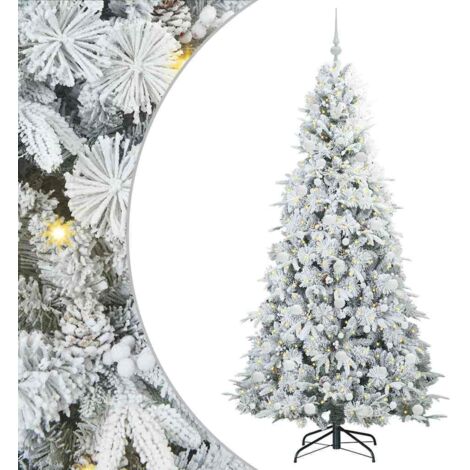 Sapin de Noël，Arbre de Noël Artificiel à Branches Articulées Vert 210 cm CFW88470