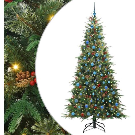 Sapin de Noël，Arbre de Noël Artificiel à Branches Articulées Vert 240 cm CFW39276