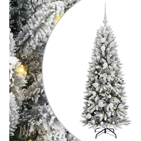 Sapin de Noël，Arbre de Noël artificiel avec 150 LED Blanc 53 x 53 x 120 cm CFW73389