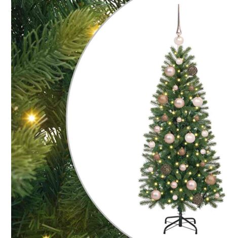 Sapin de Noël，Arbre de Noël artificiel avec 150 LED Vert 120 cm PE et PVC CFW16313