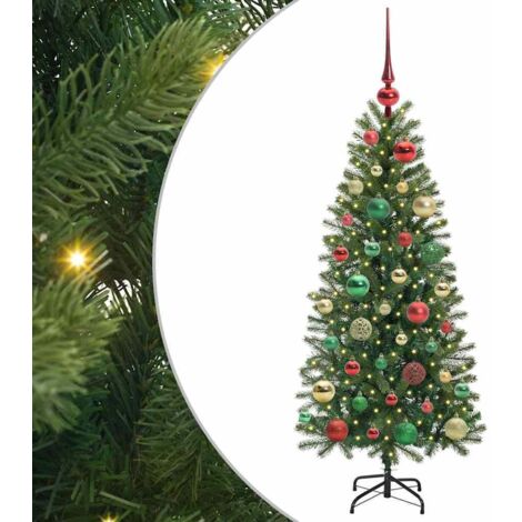Sapin de Noël，Arbre de Noël artificiel avec 150 LED Vert 120 cm PE et PVC CFW81853